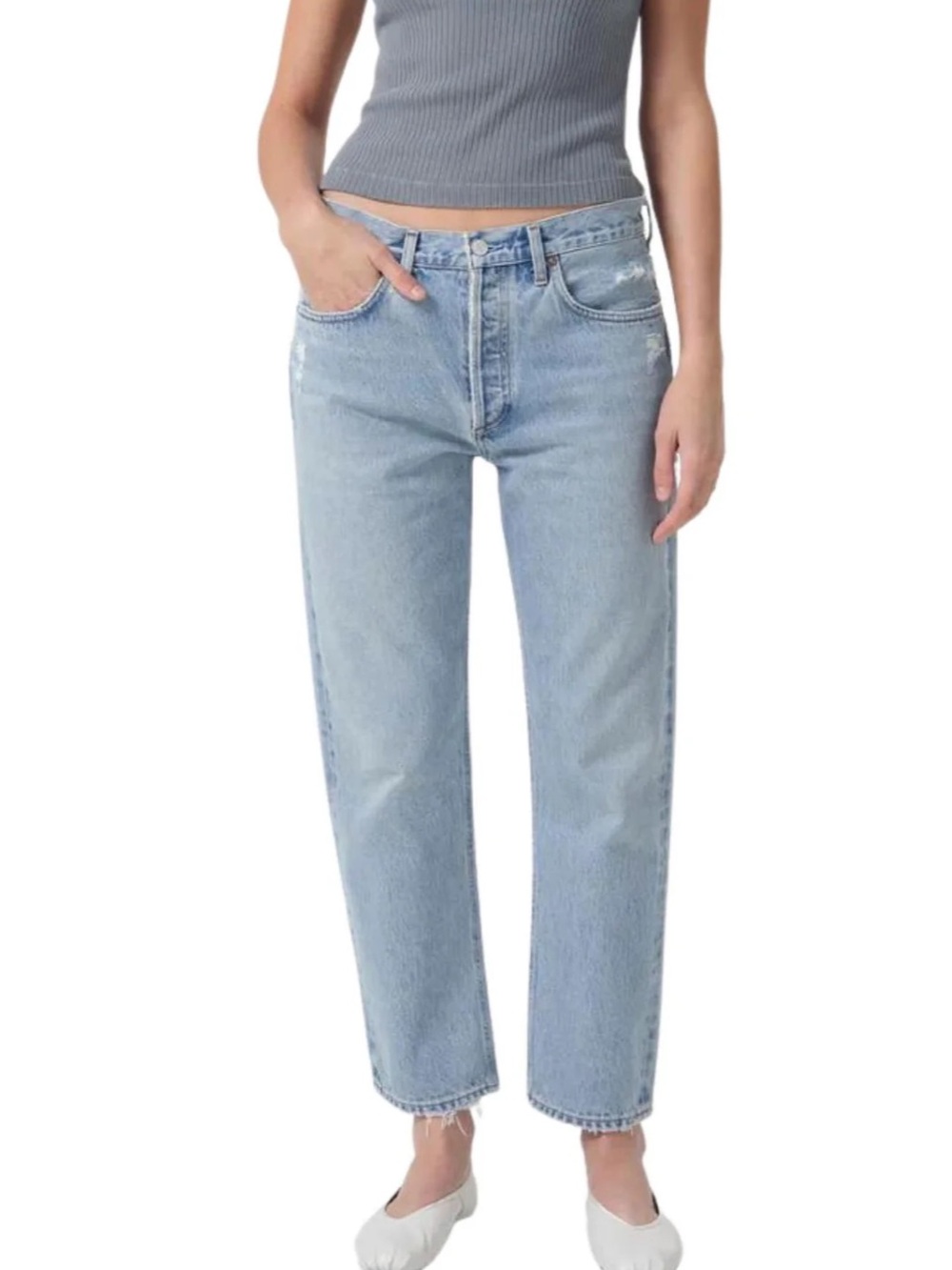 Agolde Parker Long Jean in Swapmeet, size 26